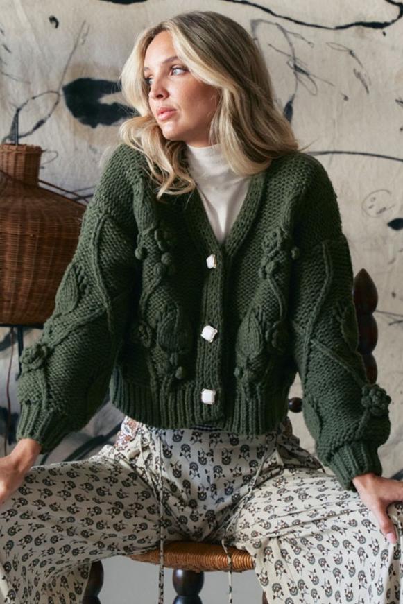 Green Cozy Cardigan – OutDazl