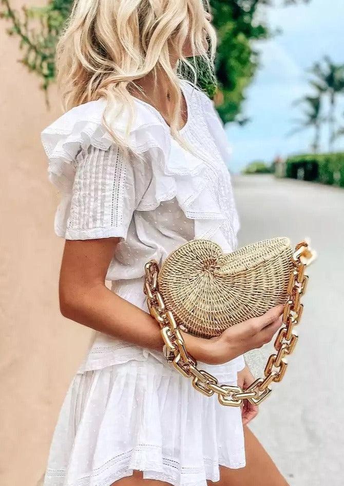 Rattan Shell Bag OutDazl