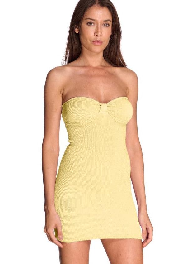 Pastel yellow best sale tube top