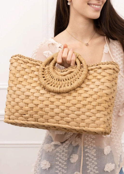 Basket Bag Round Bag Straw Rattan Bag Round Straw Bag Target Round