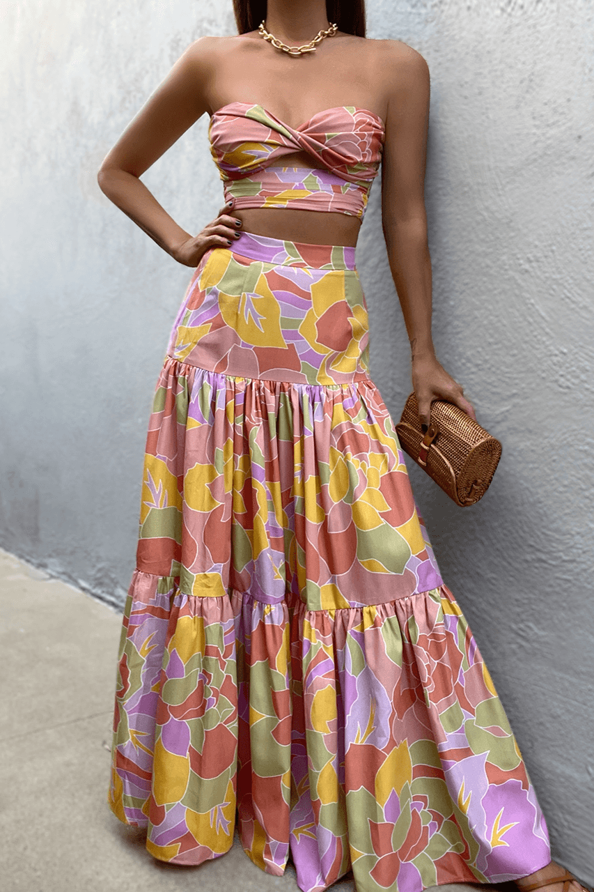 Maxi skirt sales co ord set