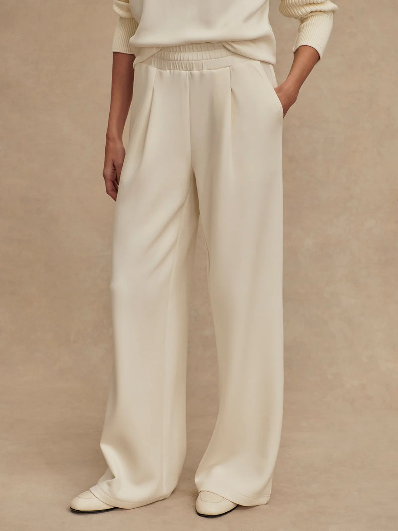 The Extra Wide Leg Pant 29.5" in Egret