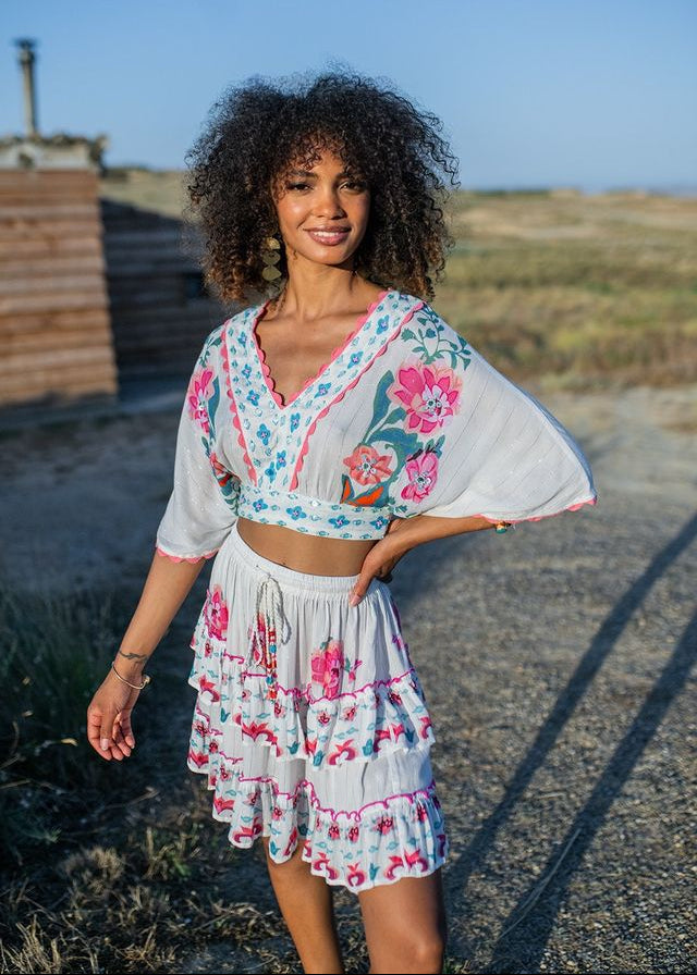 Bonaire Print Mini Skirt-Piti Cuiti-OutDazl
