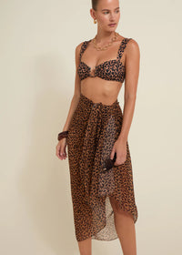 Santorini Sarong in Leopard Print-Away That Day-OutDazl