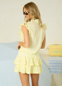 Embroidery Skort Riviera in Lemon