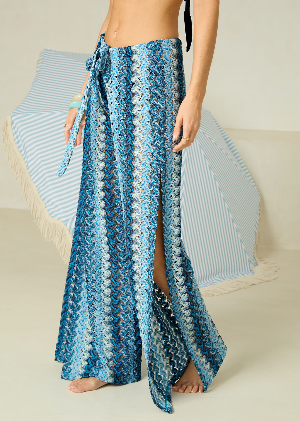 Azul Sheer Cutout Lace Pants