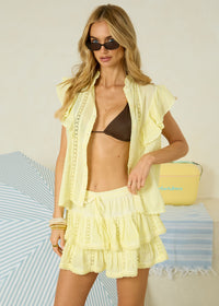 Embroidery Skort Riviera in Lemon