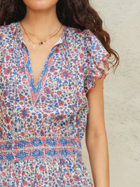 Della Print Maxi Dress-Mabe-OutDazl
