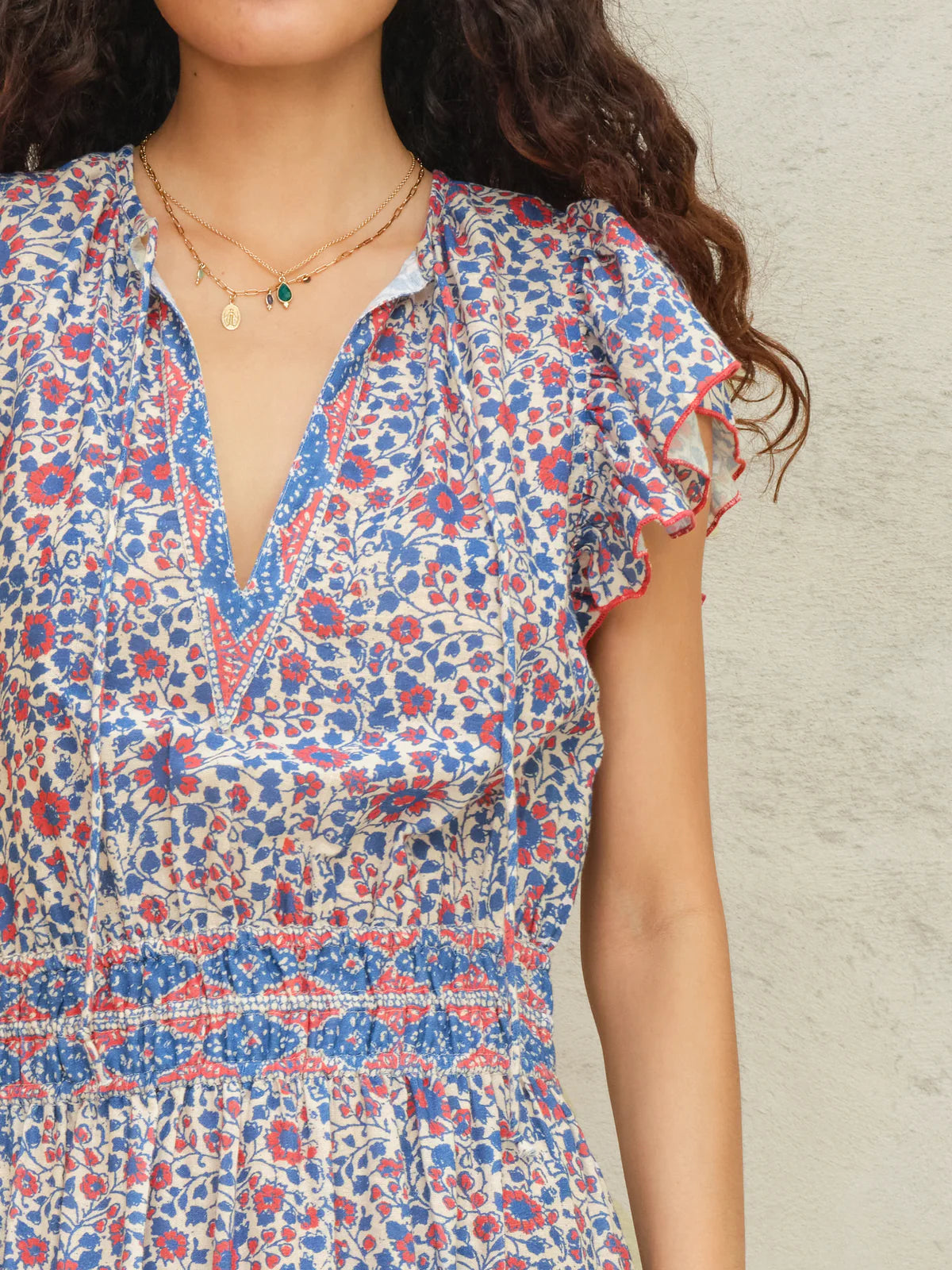 Della Print Maxi Dress-Mabe-OutDazl