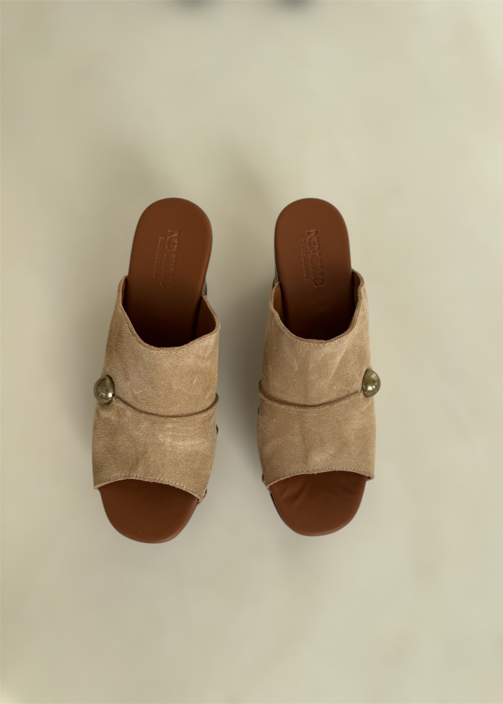 Suede Wedge Mules-Nemonic-OutDazl