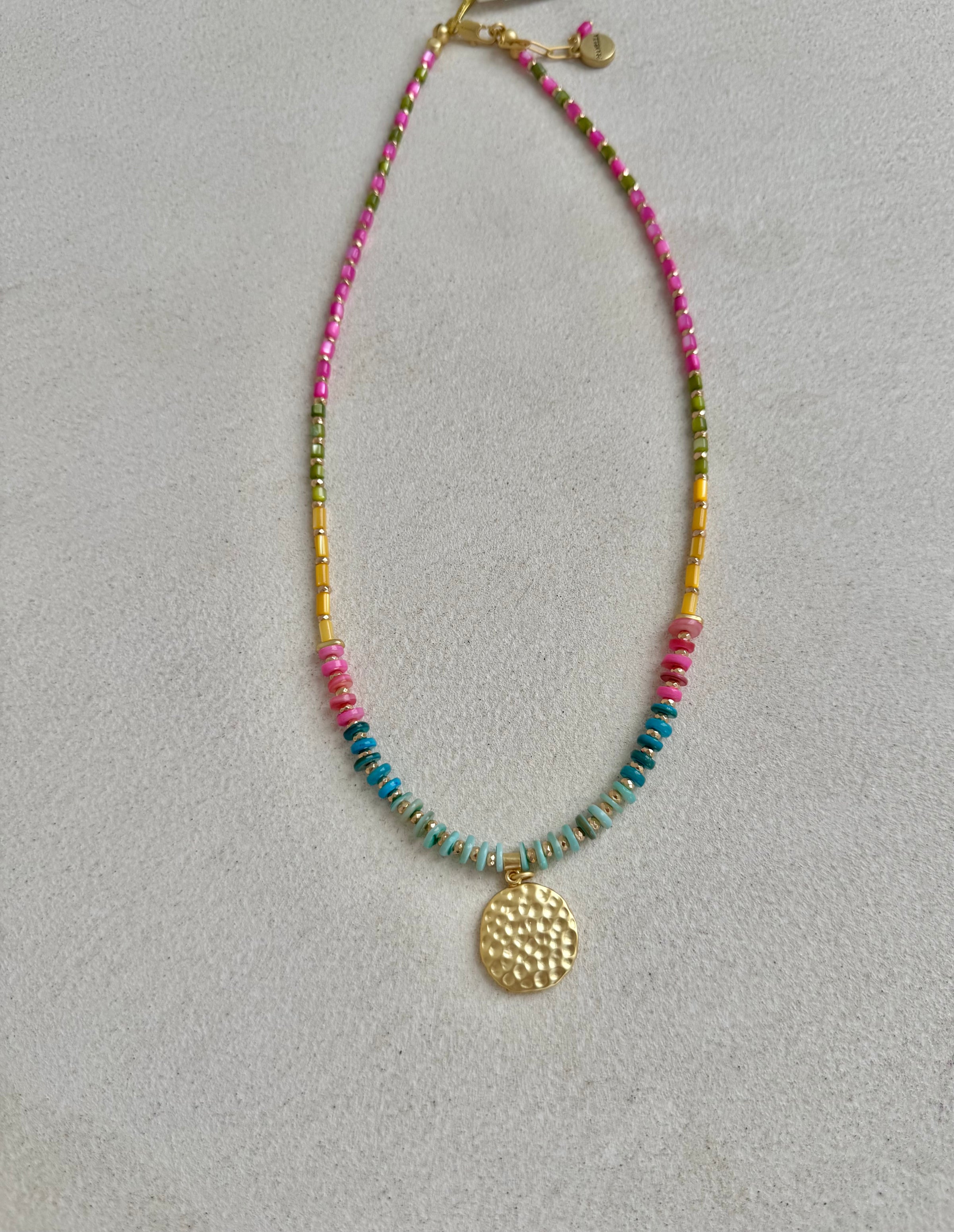 Yucca Disc Necklace-Pranella-OutDazl