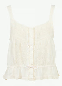 Constanza Vintage Lace Top-Maison Hotel-OutDazl