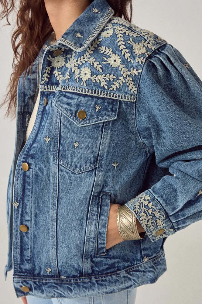Embroidered Denim Jacket Arizona Loretta