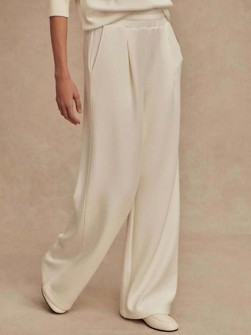 The Extra Wide Leg Pant 29.5" in Egret