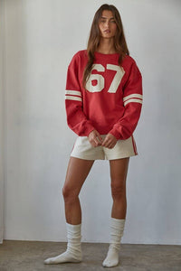 Cotton French Terry Wide Leg Shorts