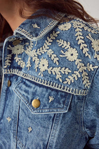 Embroidered Denim Jacket Arizona Loretta