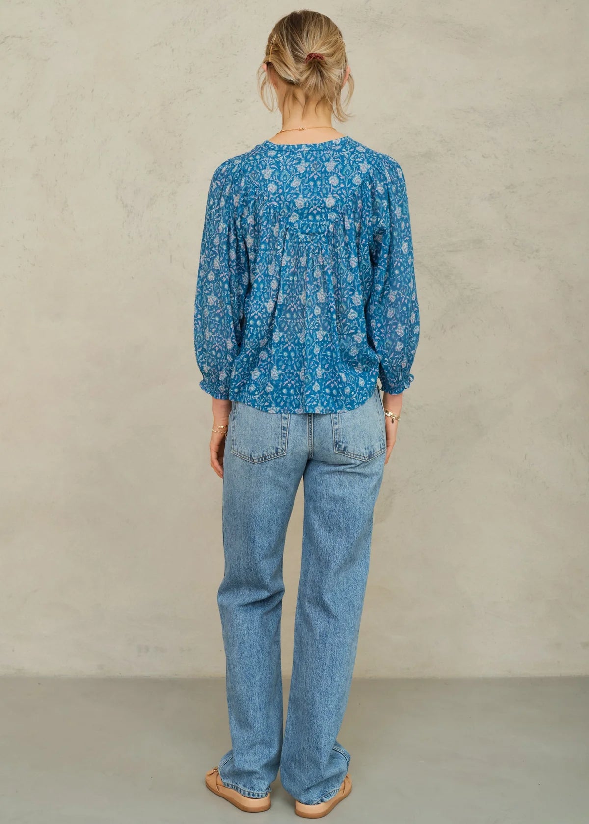 Myla Print Long Sleeve Top-Mabe-OutDazl