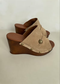 Suede Wedge Mules-Nemonic-OutDazl