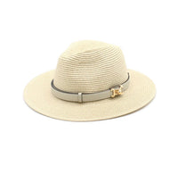 2 in 1 Straw Fedora with Belt-OutDazl-OutDazl