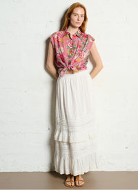 White Embroidered Skirt Allegra-Maison Hotel-OutDazl