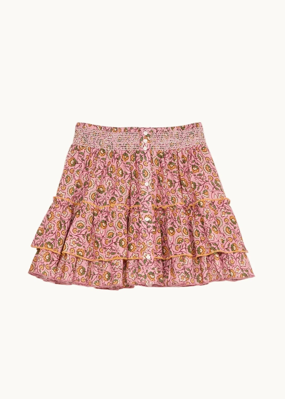 Ceci Print Mini Skirt-Mabe-OutDazl