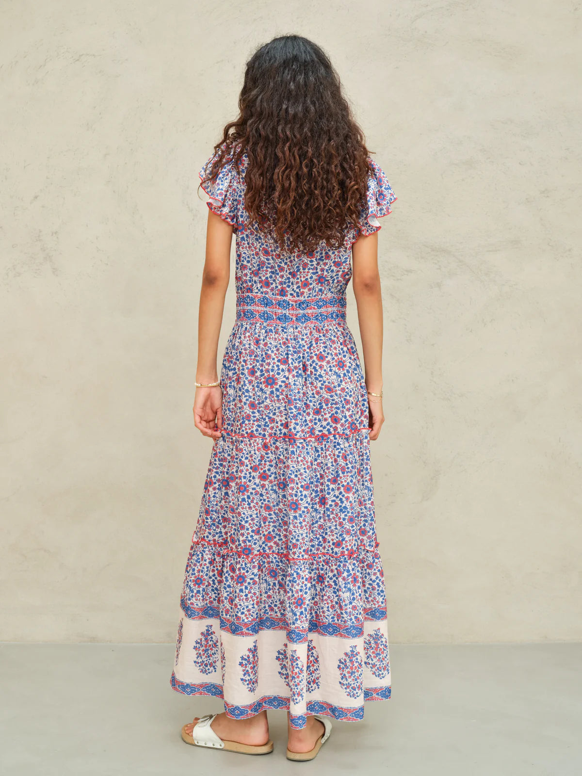 Della Print Maxi Dress-Mabe-OutDazl