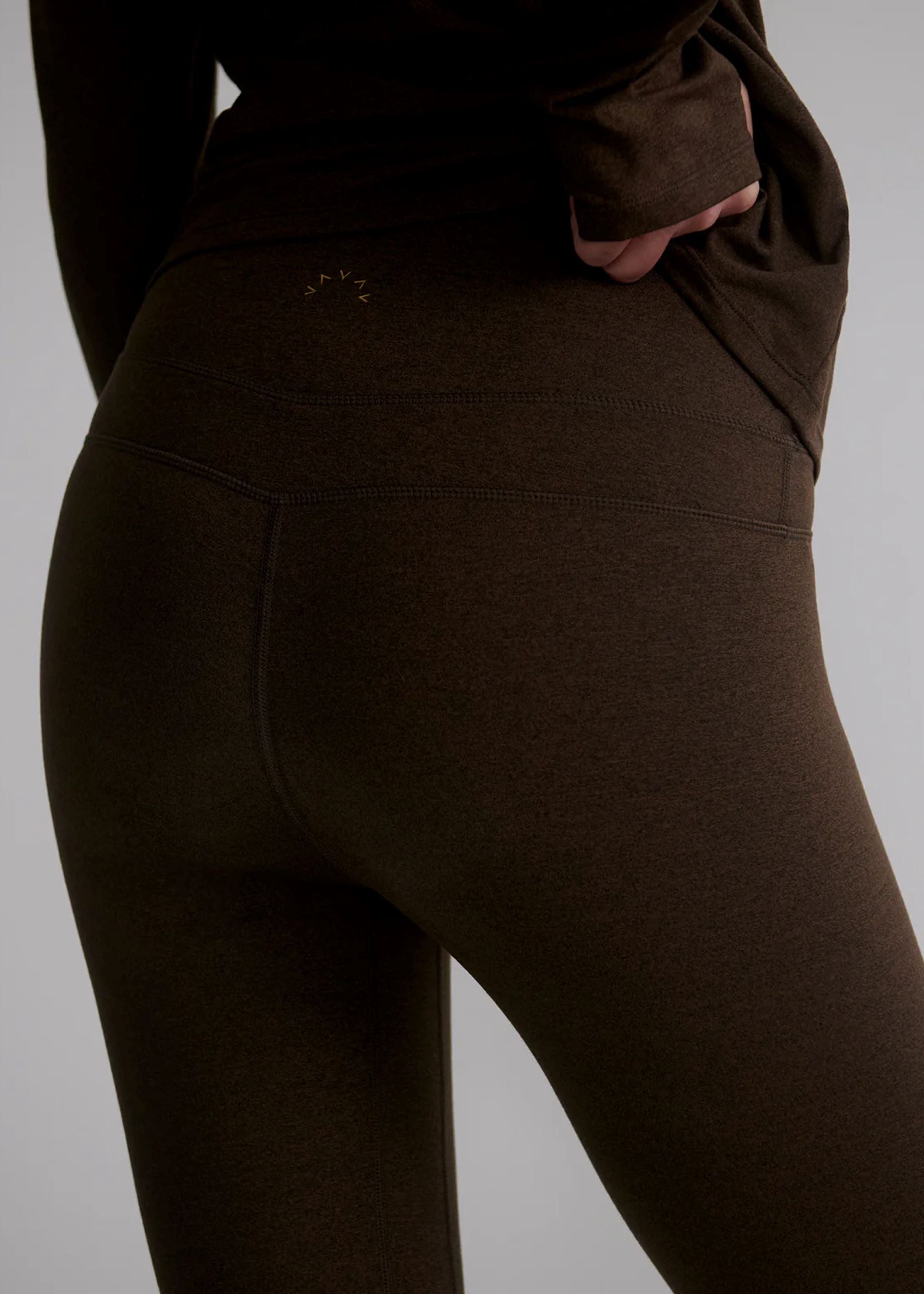 Always Warm Base Layer Legging Chocolate Marl