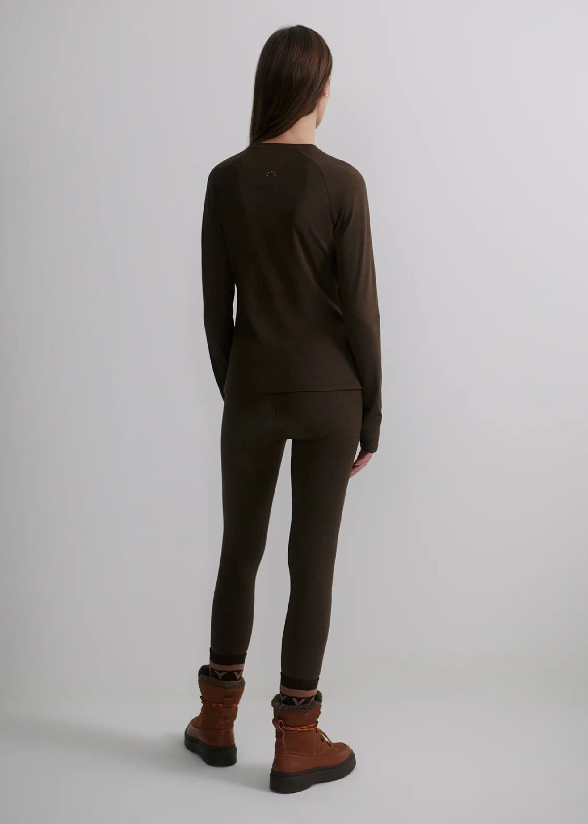 Always Warm Base Layer Legging Chocolate Marl