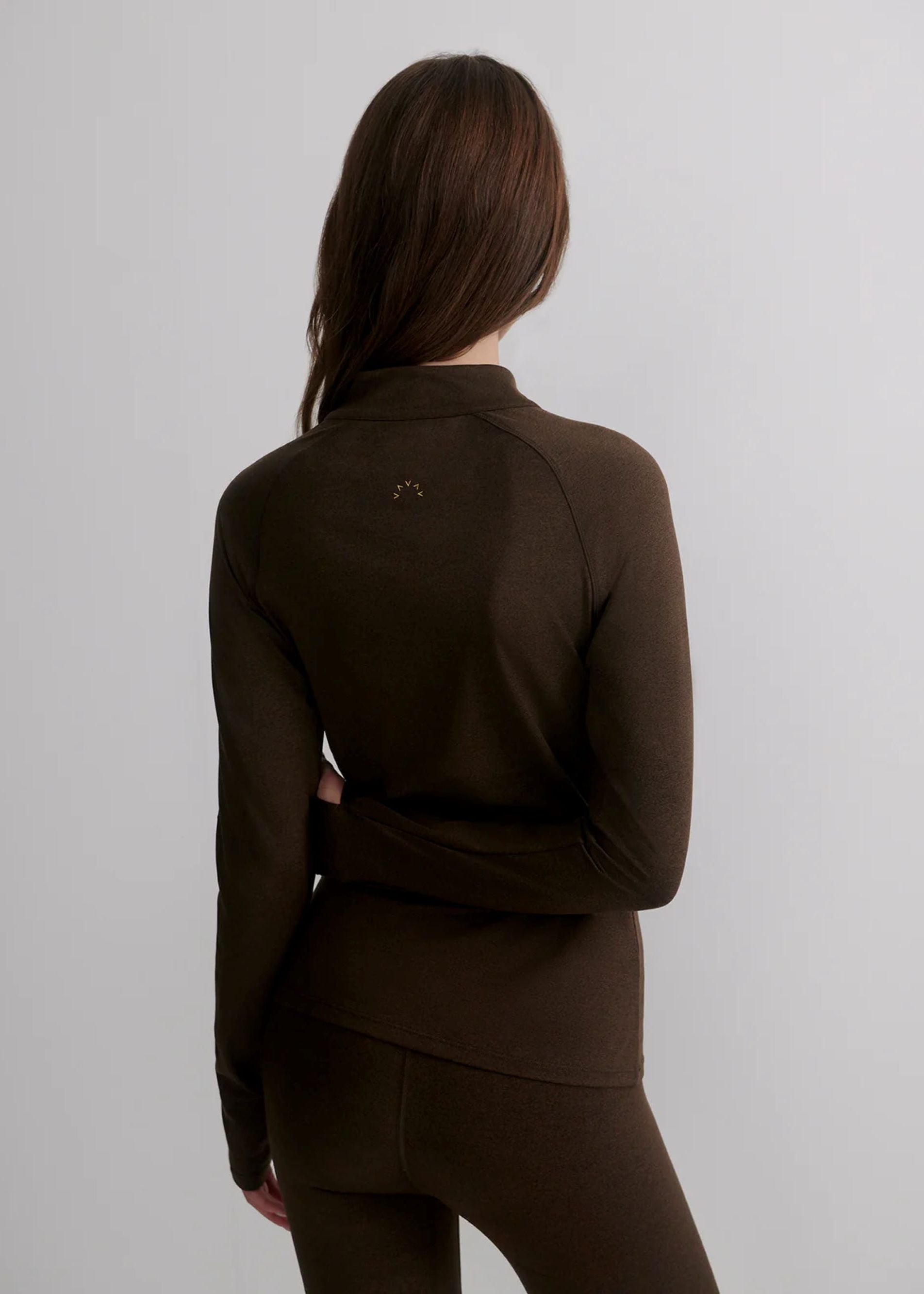 Always Warm Half Zip Base Layer Chocolate Marl