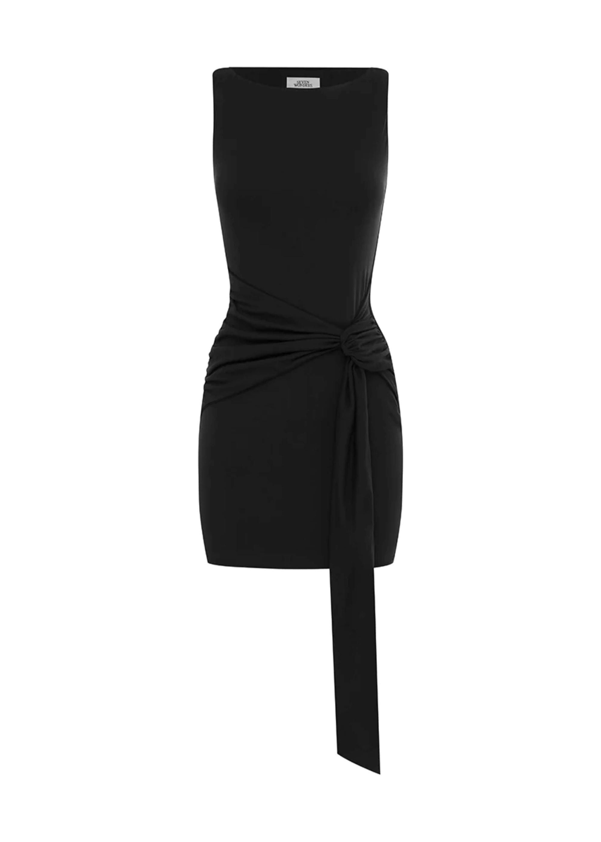 Avanni Boat Neck Mini Dress