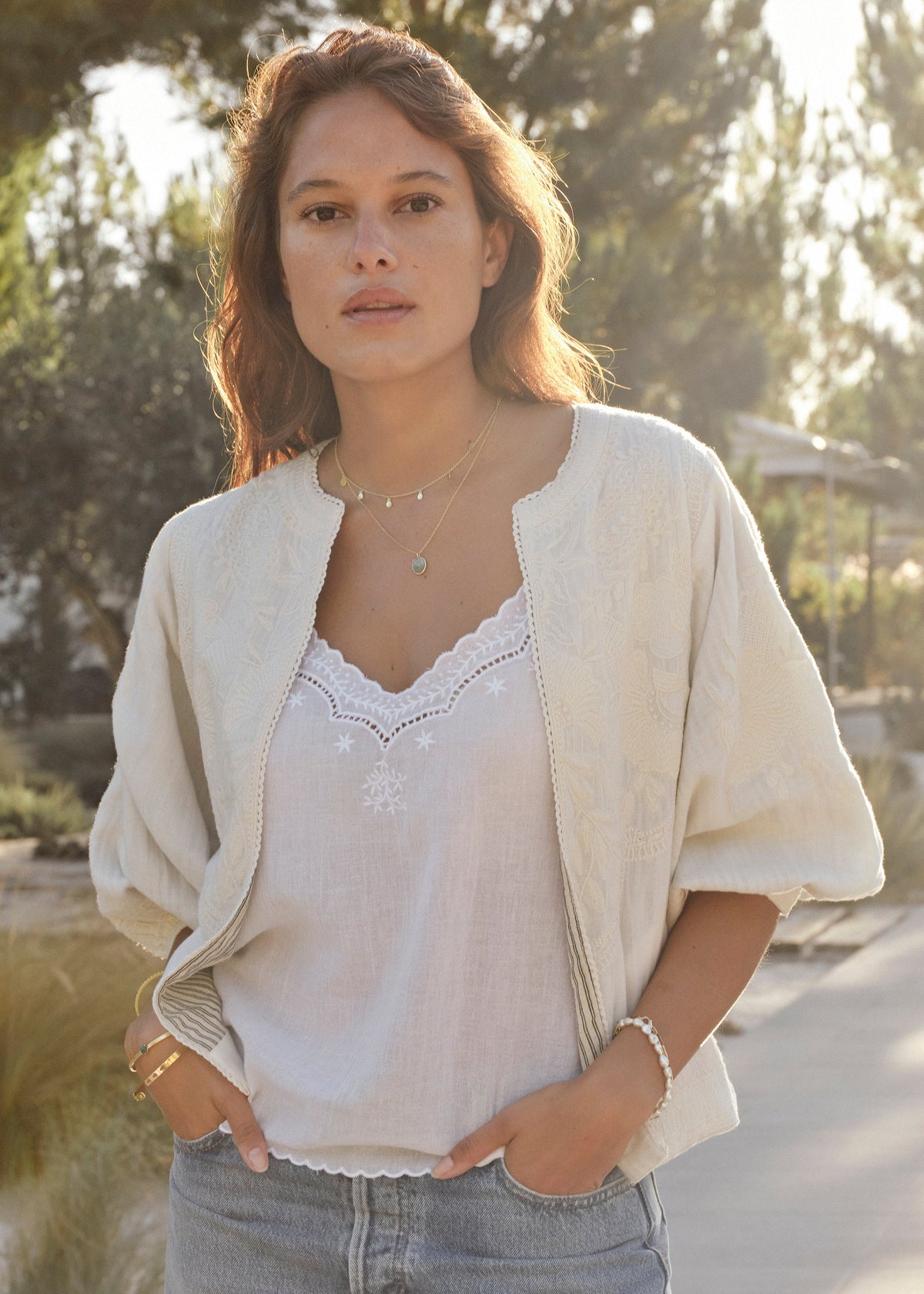 Averi Embroidered Jacket-Mabe-OutDazl