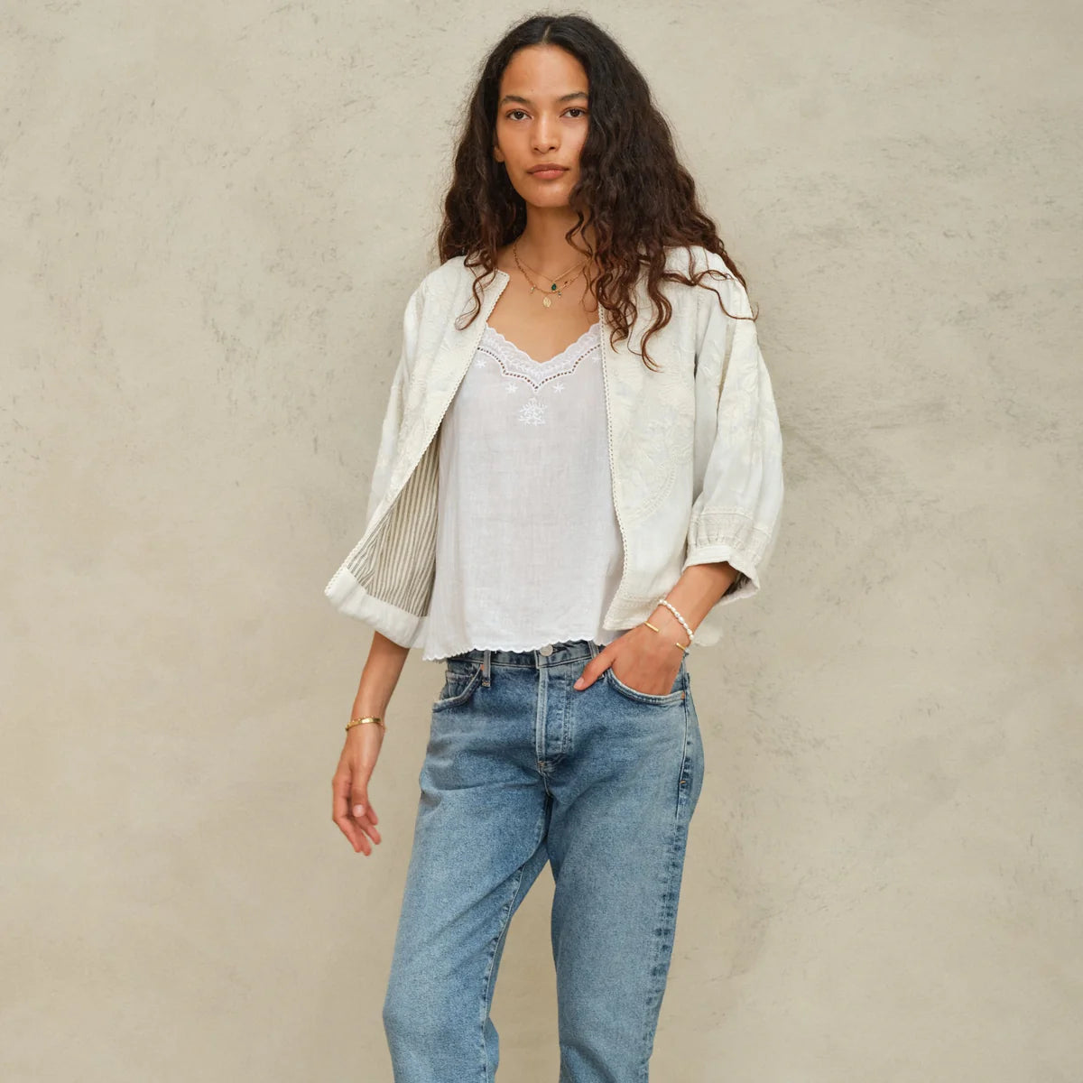 Averi Embroidered Jacket-Mabe-OutDazl