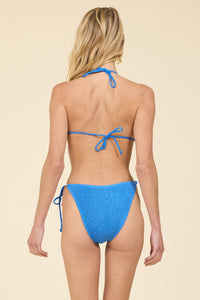 Crincle Bikini Set in Electric Blue