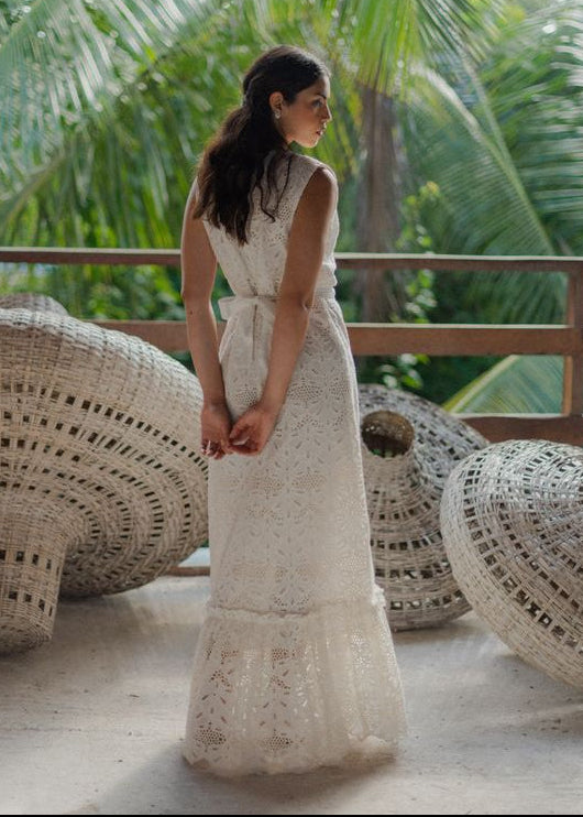 White Eyelet Maxi Dress Begonia – OutDazl White Eyelet Maxi Dress Begonia – OutDazl