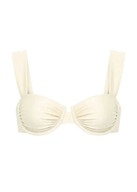 Cream Silkie Bella Bikini Top
