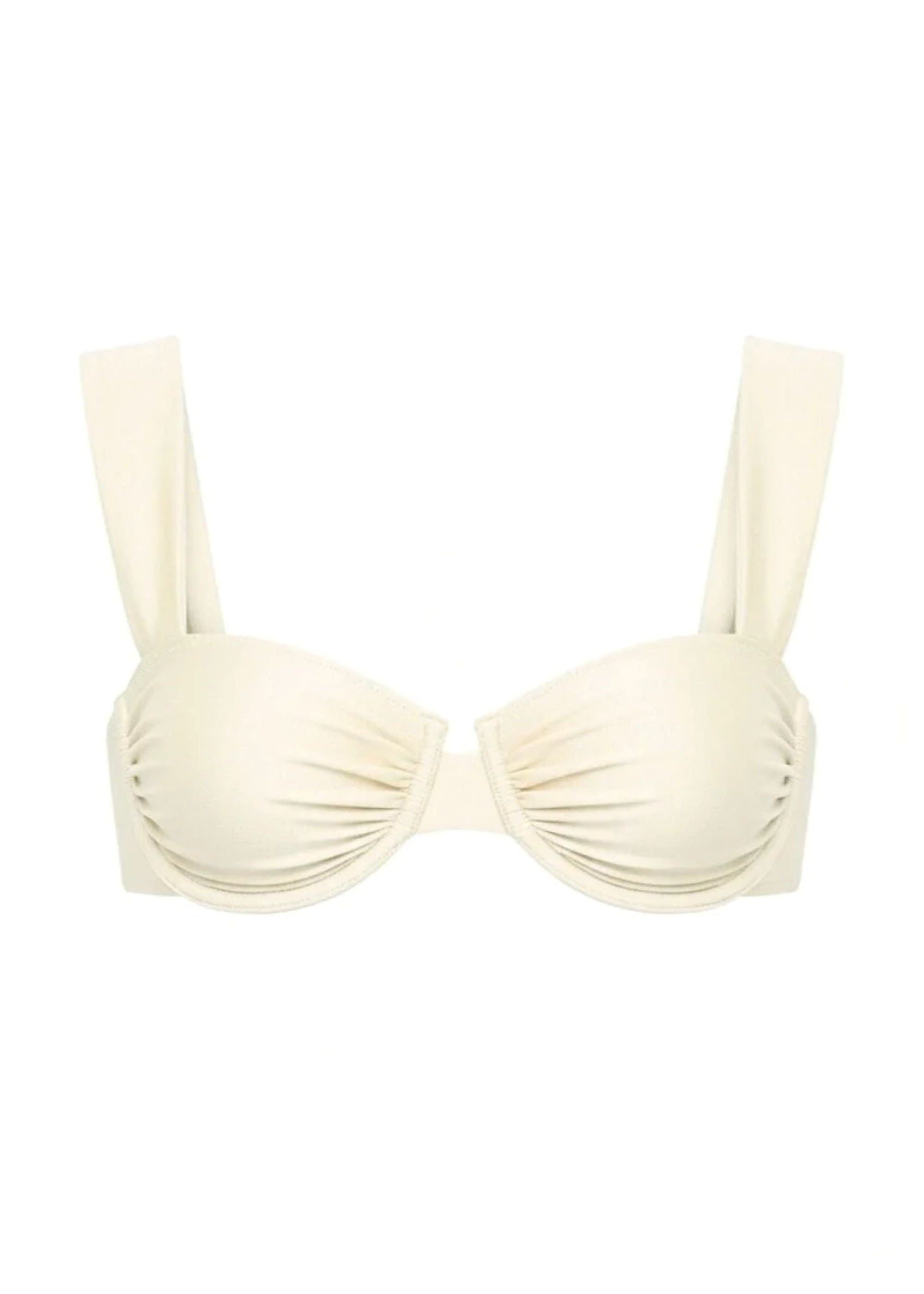 Cream Silkie Bella Bikini Top
