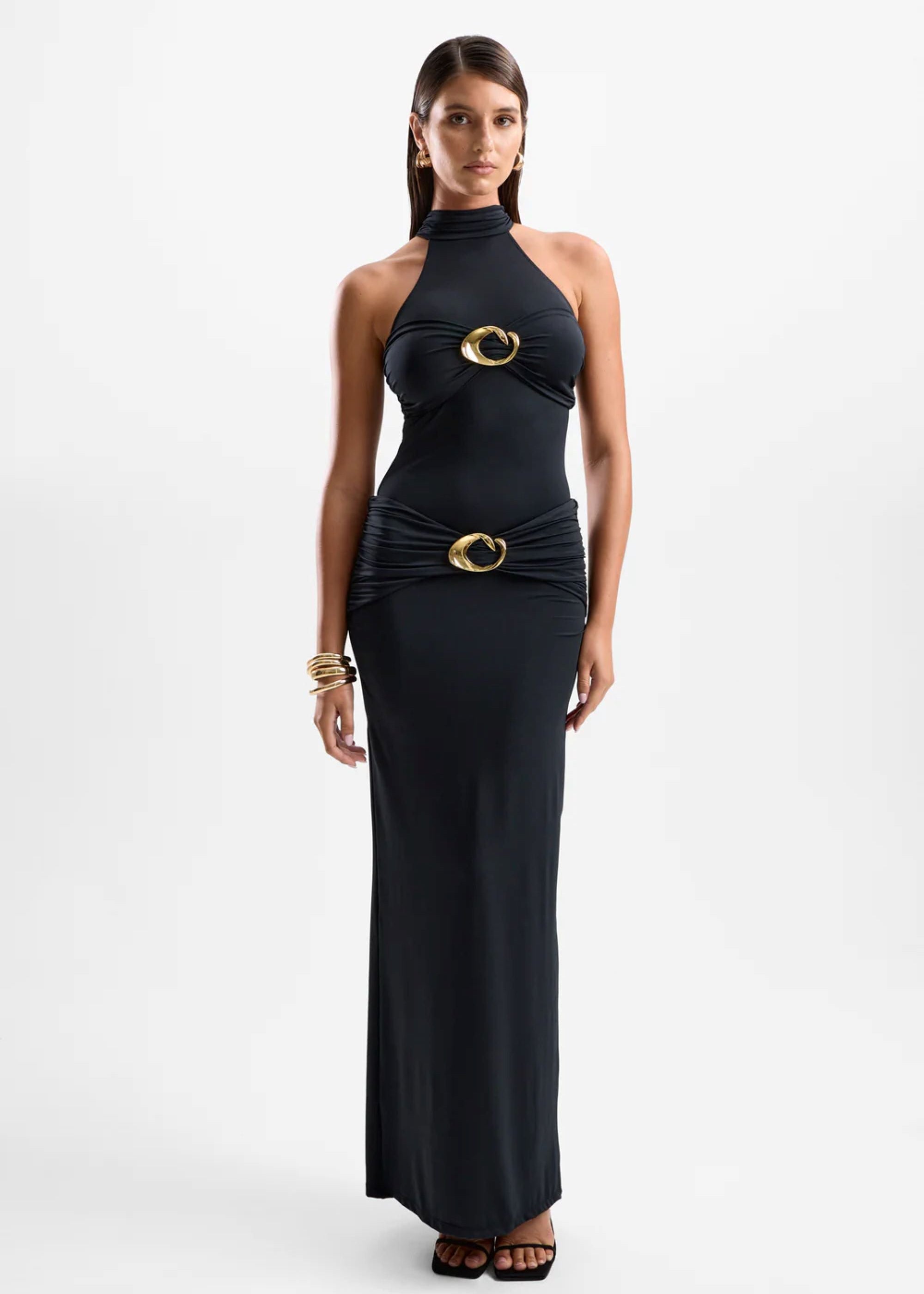 Hevea Halo Maxi Dress Black