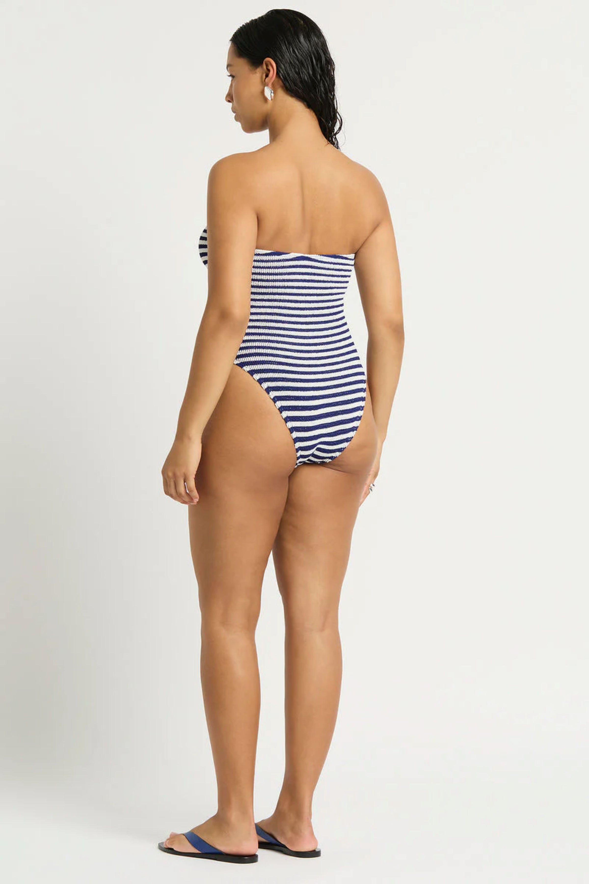Blake Bandeau One Piece Swimsuit in Stripe