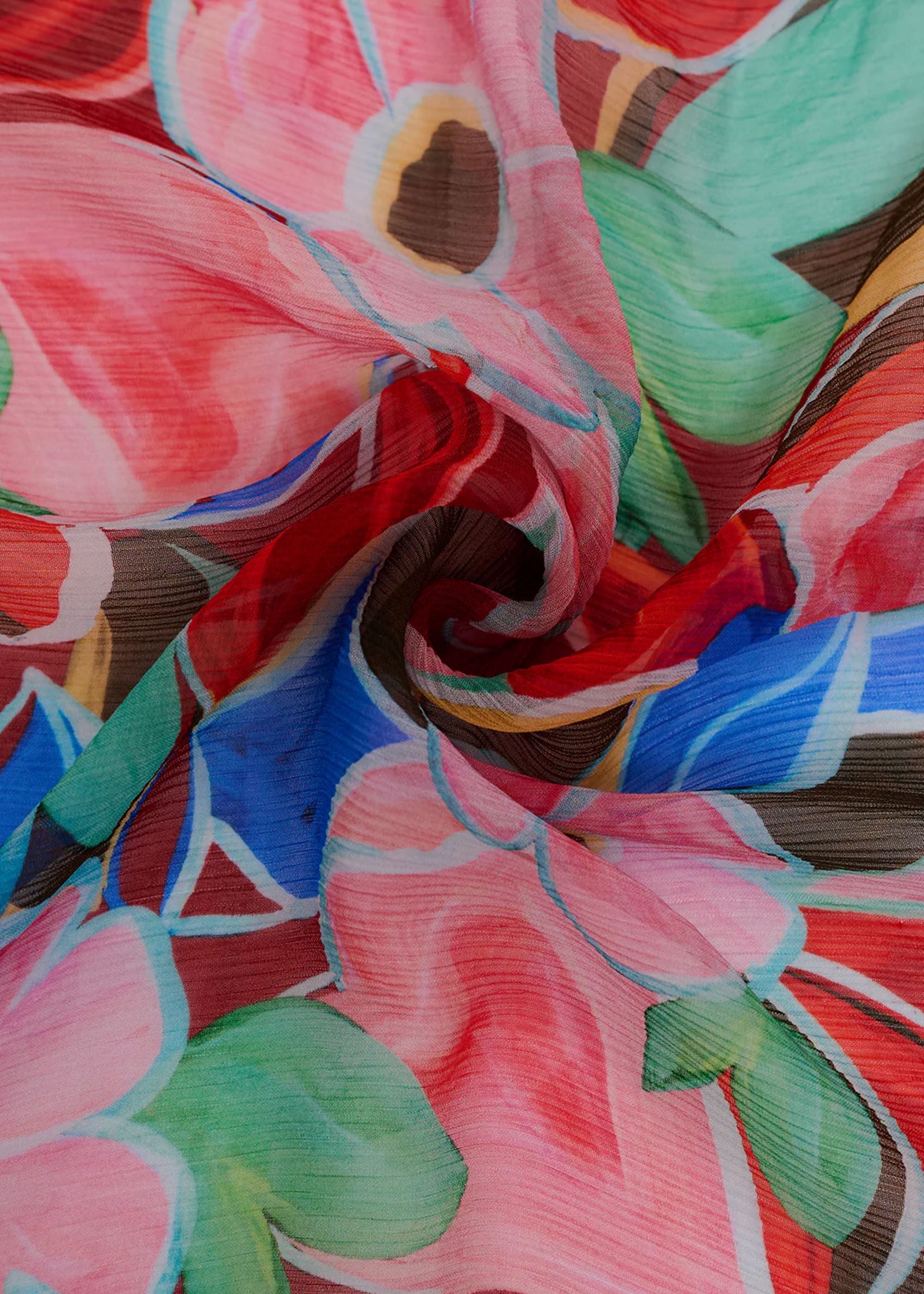 Santorini Sarong Retro Bloom Print