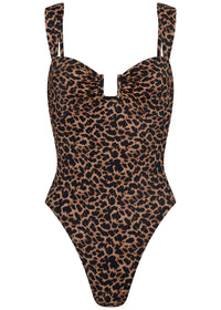 Cannes One Piece Swimsuit in Leopard Print
