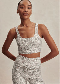 Free Soft Cori Bra in Ivory Abstract Feather