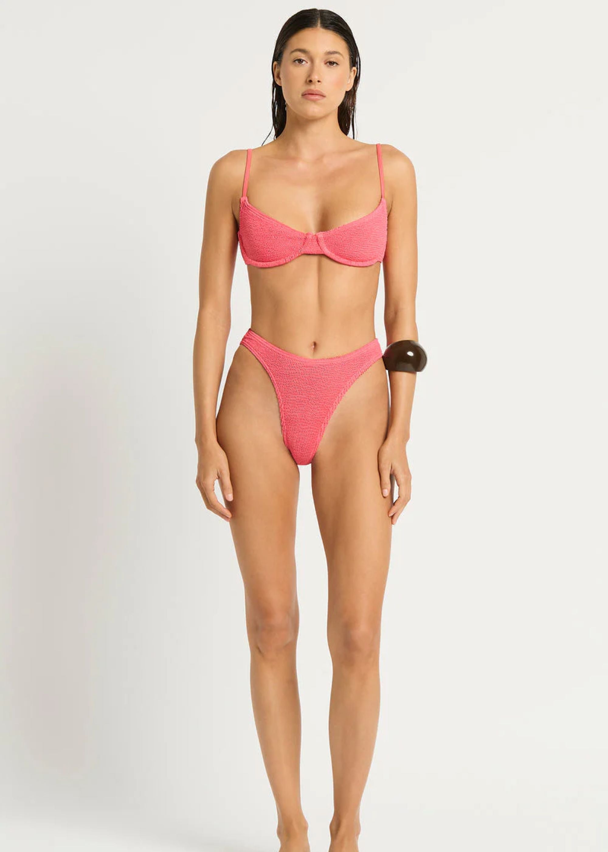 Gracie Balconette in Coral Pink-Bond Eye-OutDazl