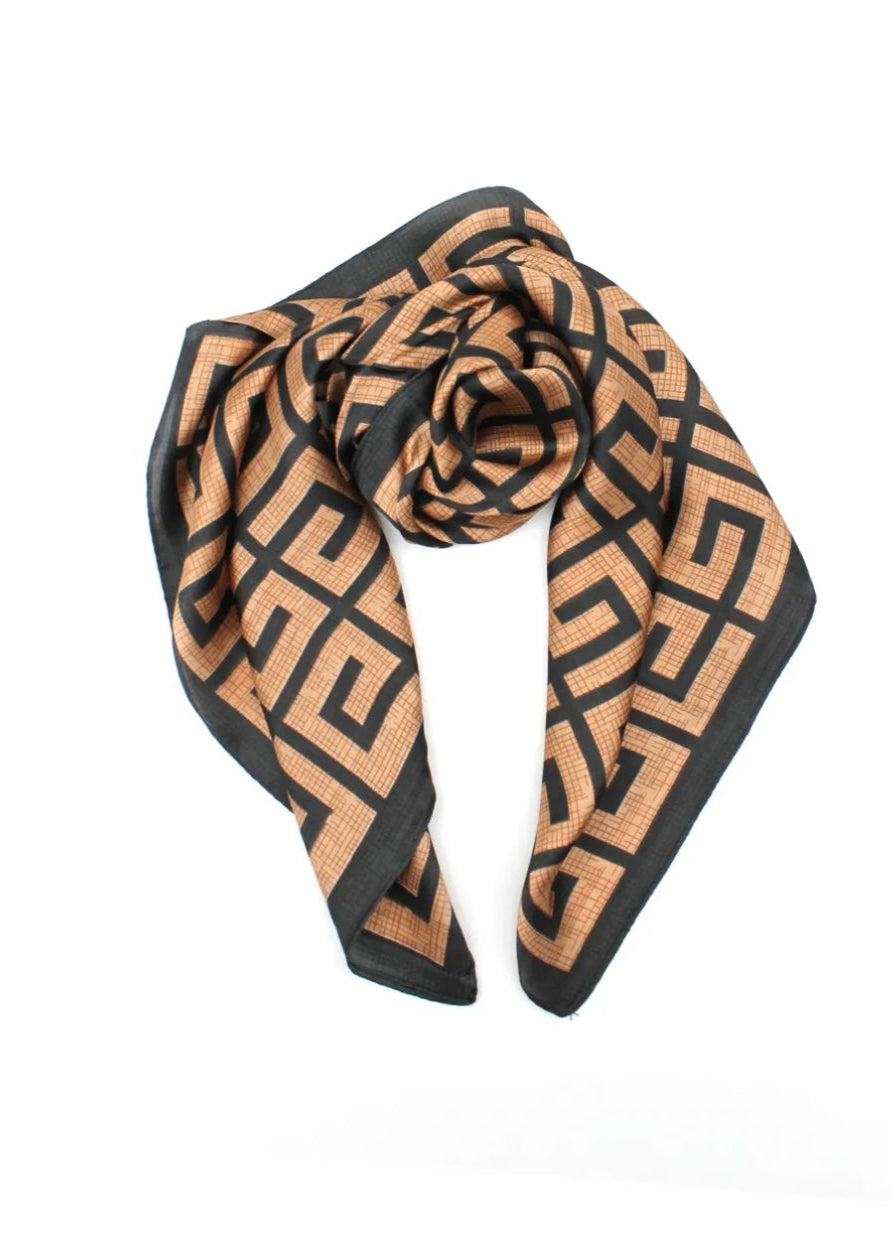 Printed Silky Scarf