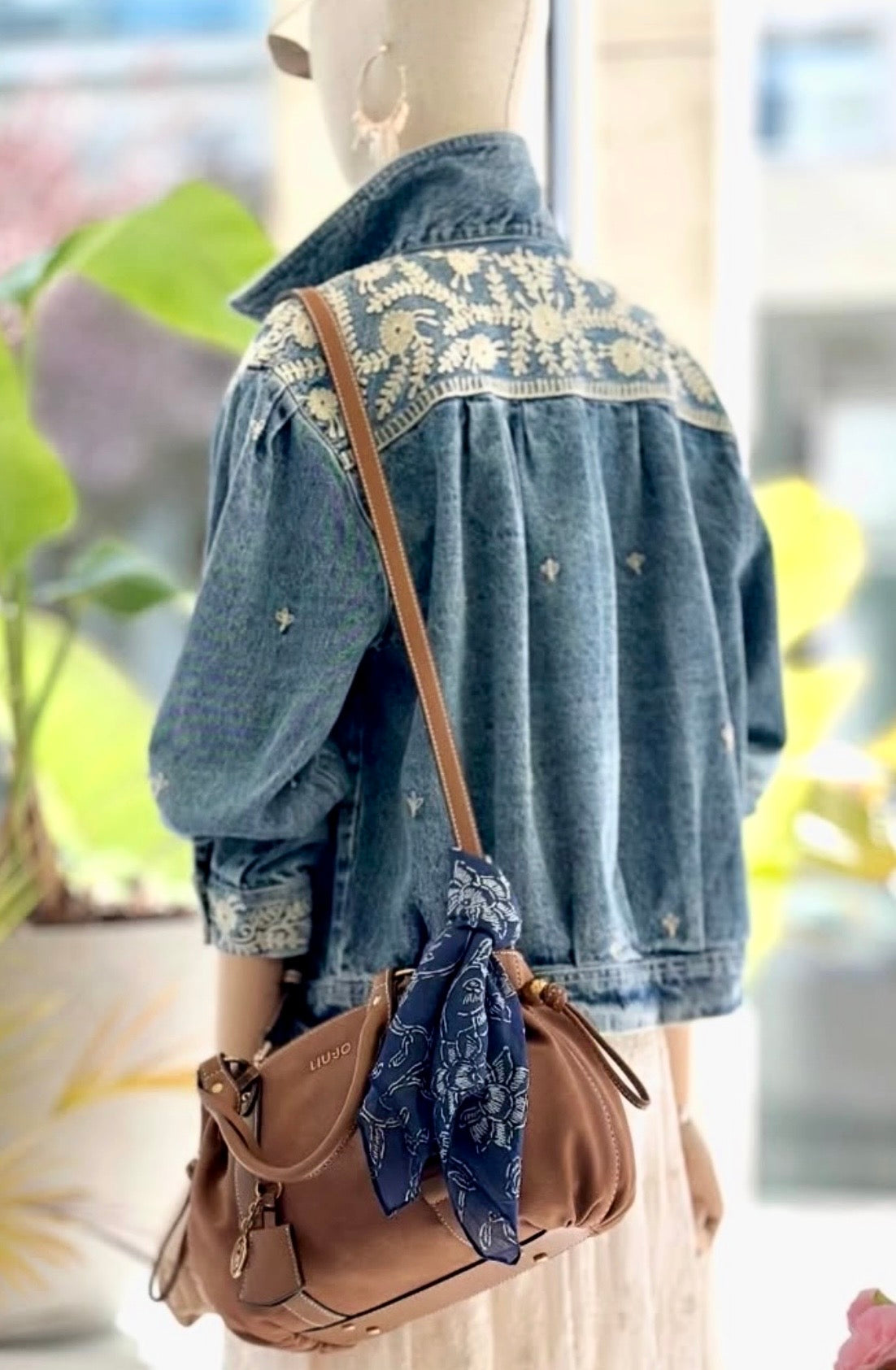 Embroidered Denim Jacket Arizona Loretta-Maison Hotel-OutDazl