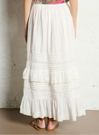 White Embroidered Skirt Allegra-Maison Hotel-OutDazl