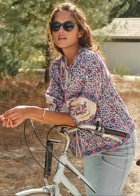 Della Print Cotton Jacket-Mabe-OutDazl