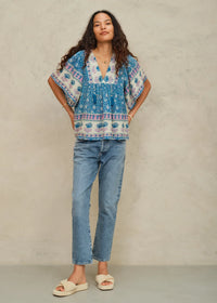 Myla Print Short Sleeve Top