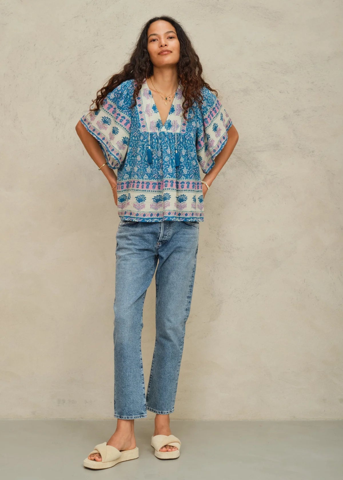 Myla Print Short Sleeve Top