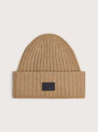Elva Chunky Rib Beanie in Camel