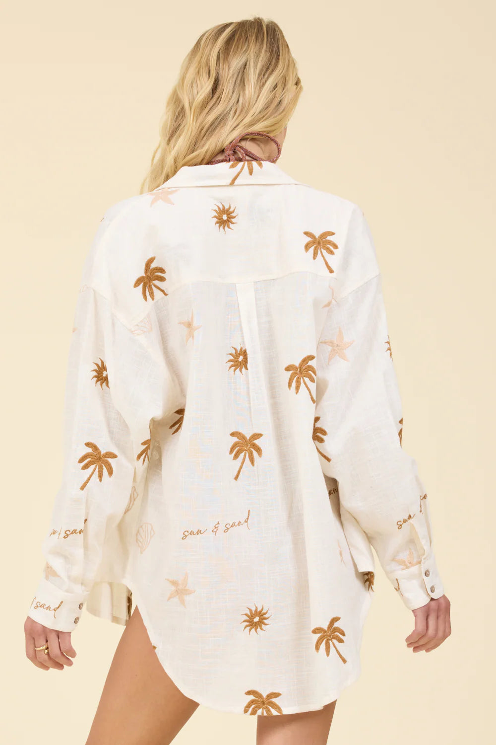 Sun and Sand Embroidered Shirt